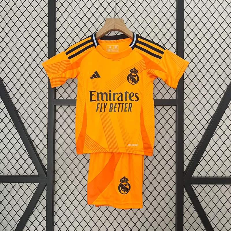 Echipament Fotbal Copii Real Madrid Deplasare 2024/25 Tricou + Șort