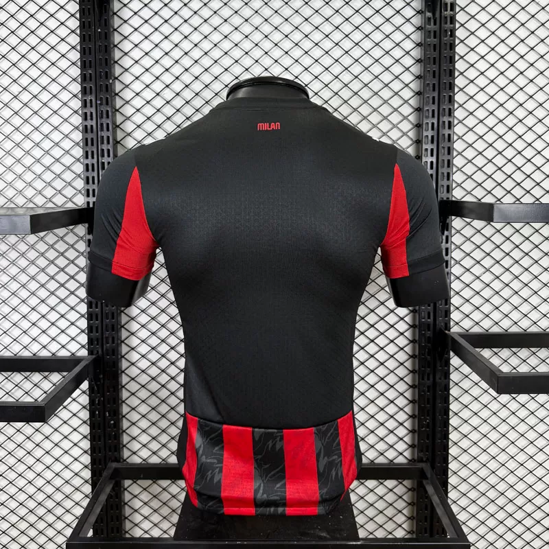 Echipament fotbal AC Milan 25-26 tricou acasă bărbați roșu negru