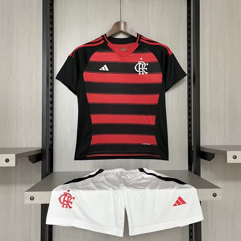 Echipament fotbal Flamengo Tricou Acasă 2025/26 pentru copii