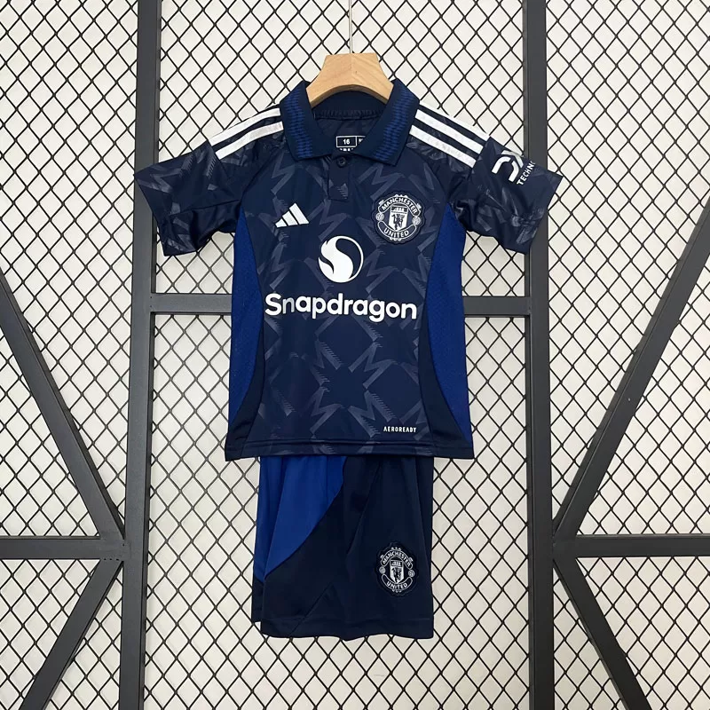 Echipament fotbal Manchester United Tricou Deplasare 2024-25 pentru copii