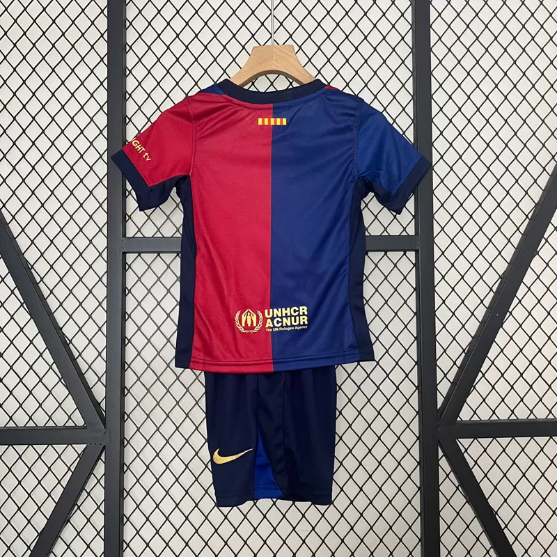 Kit Copii Barcelona Acasă 2024-25 Tricou și Pantaloni Scurți