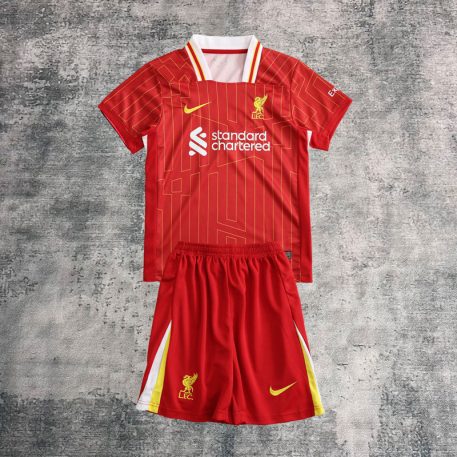 Liverpool copii 2024/25 tricou fotbal roșu acasă