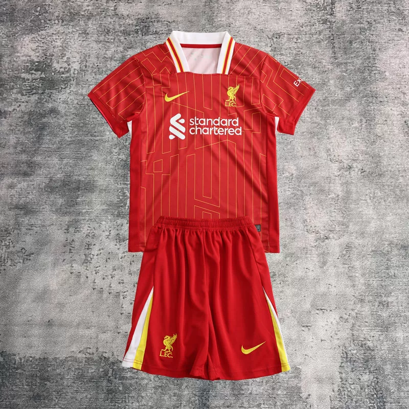 Liverpool copii 2024/25 tricou fotbal roșu acasă