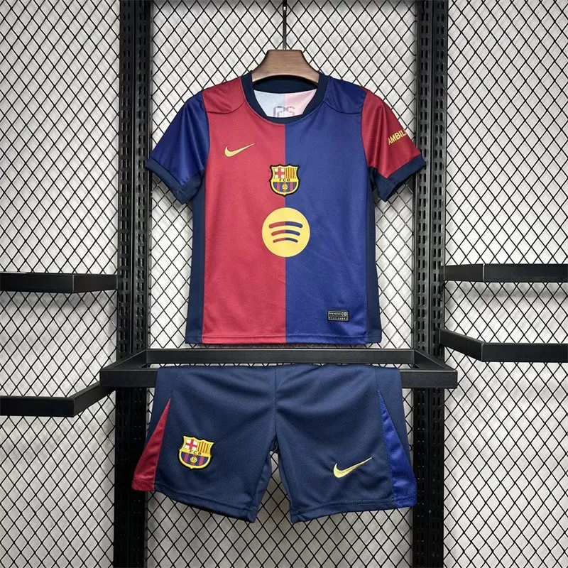Set Echipament Acasă FC Barcelona 2024/25 pentru Copii
