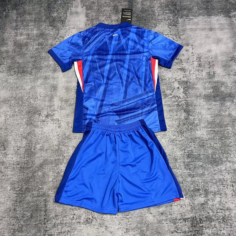 Set Echipament Fotbal Chelsea 25-26 Acasă pentru Copii - Tricou Mâneca Scurtă + Pantaloni Scurți