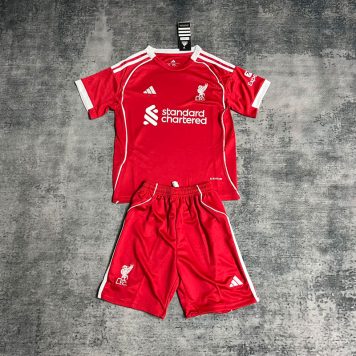 Tricou fotbal Liverpool acasă 2025-26 pentru copii