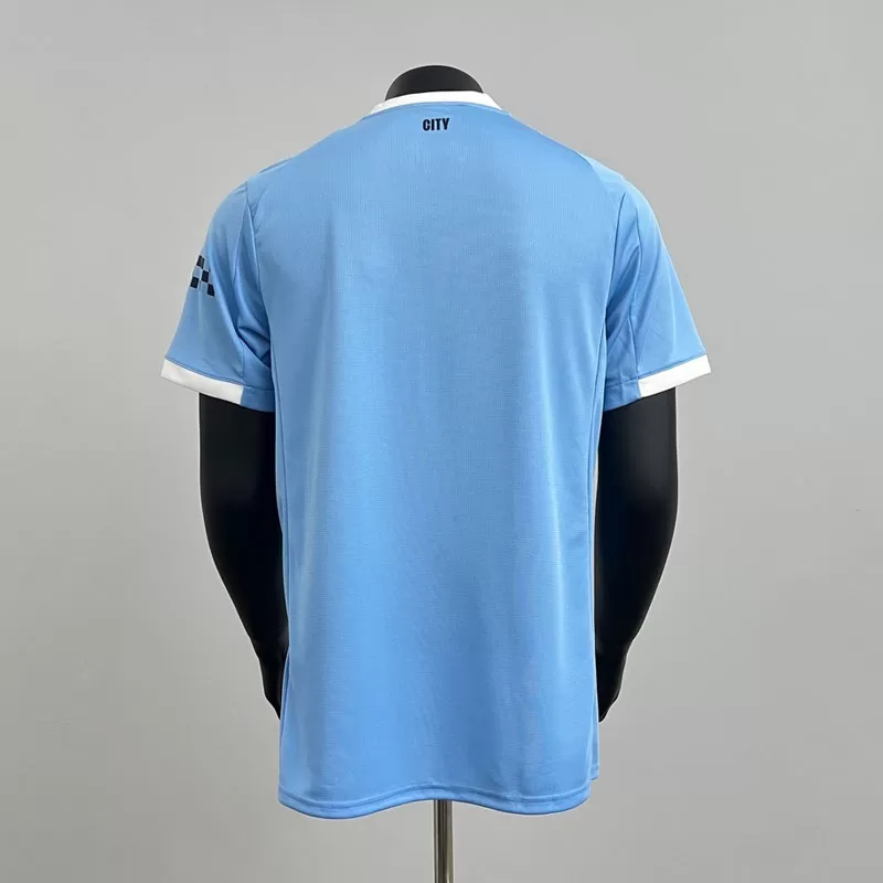 Tricou fotbal Man City 2025-26 acasă pentru bărbați Tricou fotbal Man City 2025-26 acasă pentru bărbați