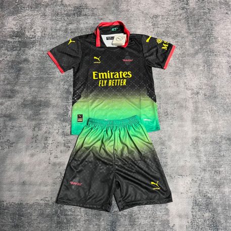 Tricou și pantaloni copii AC Milan x OFF-White - colaborare exclusivă