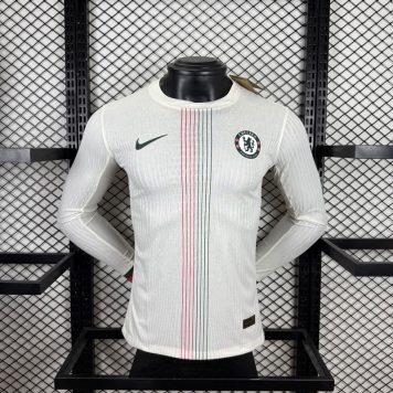Echipament Chelsea bărbați 2025/26 deplasare tricou fotbal cu mânecă lungă