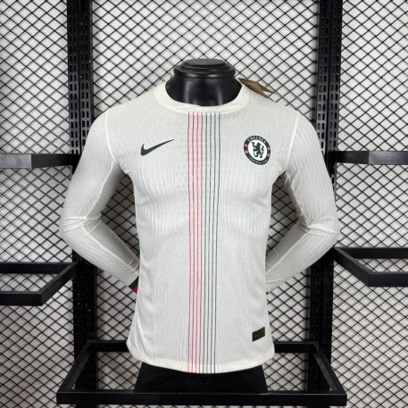 Echipament Chelsea bărbați 2025/26 deplasare tricou fotbal cu mânecă lungă