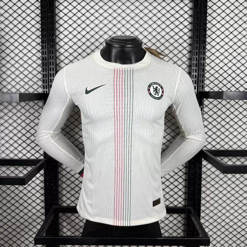 Echipament Chelsea bărbați 2025/26 deplasare tricou fotbal cu mânecă lungă