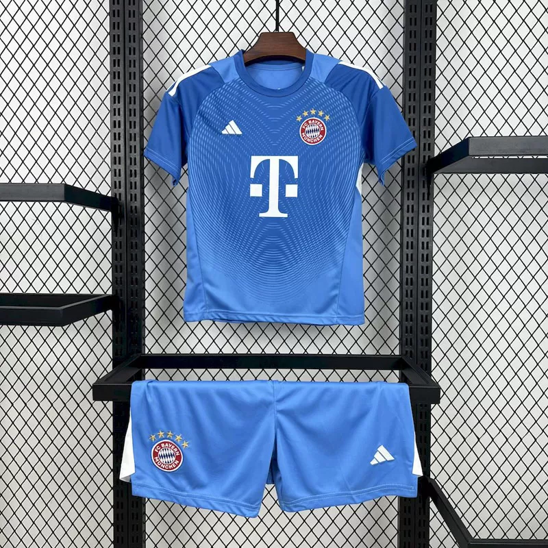 Echipament Copii Portar Bayern München 2025/26 - Albastru Complet
