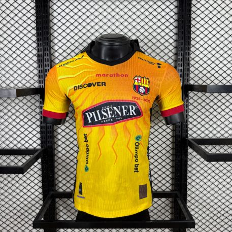 Echipament Fotbal Barcelona SC 2025 Tricou Acasă Galben Bărbați