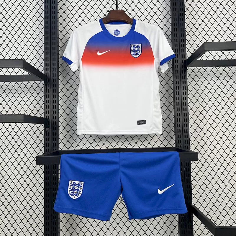 Echipament Fotbal Copii Anglia 2025 Acasă - Set Tricou și Șort