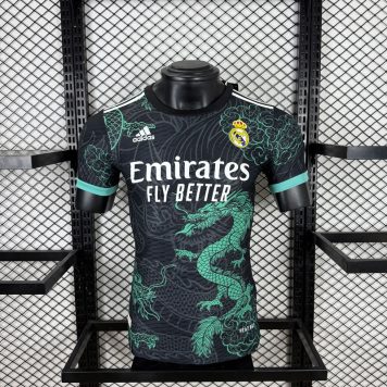Echipament Real Madrid 2025/26 Tricou Negru Masculin cu Motive Dragon