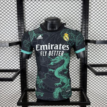 Echipament Real Madrid 2025/26 Tricou Negru Masculin cu Motive Dragon