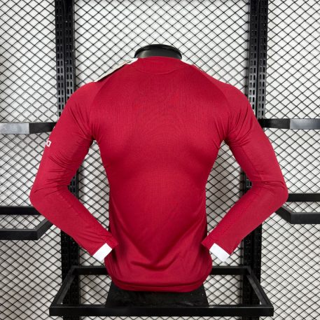 Echipament fotbal Liverpool bărbați tricou acasă 2025-26 mâneci lungi
