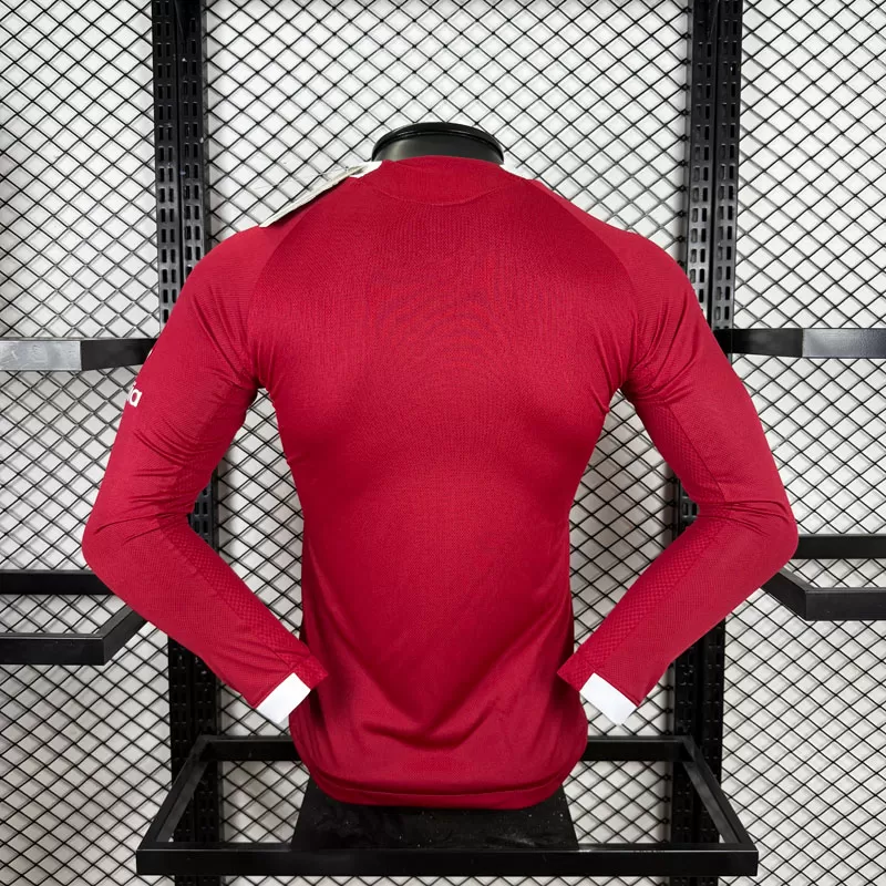 Echipament fotbal Liverpool bărbați tricou acasă 2025-26 mâneci lungi
