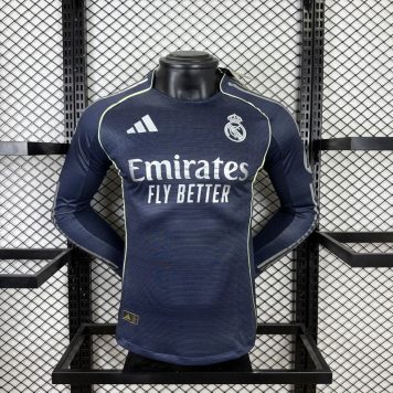 Echipament fotbal Real Madrid Tricou Deplasare 2025-26 maneca lunga