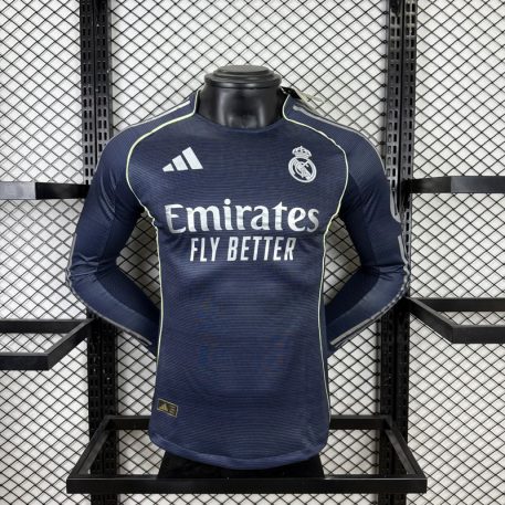 Echipament fotbal Real Madrid Tricou Deplasare 2025-26 maneca lunga