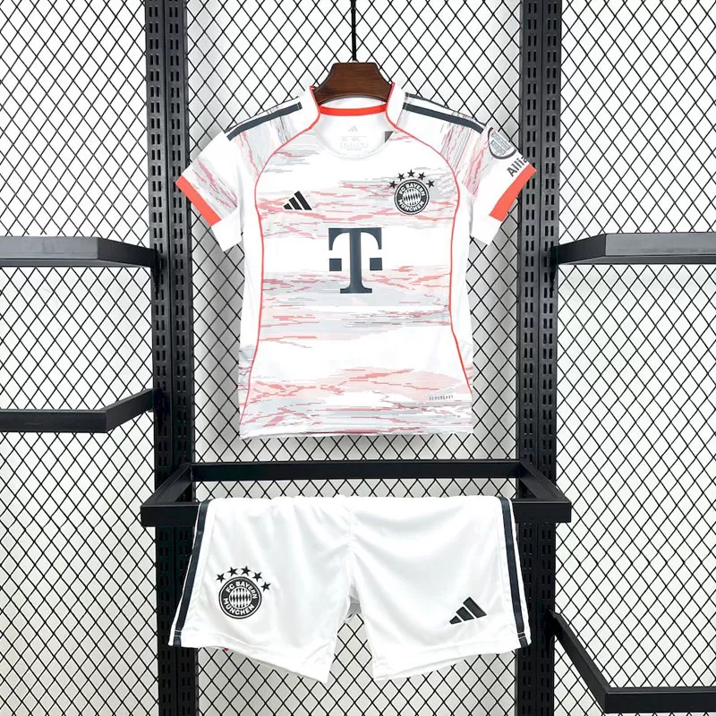 Echipament fotbal copii Bayern München 2025/26 deplasare