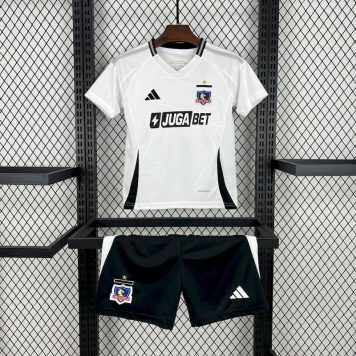 Echipament fotbal copii Colo-Colo 2025/26 acasă - set tricou și șort
