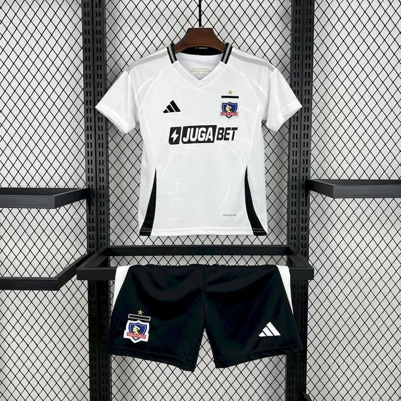 Echipament fotbal copii Colo-Colo 2025/26 acasă - set tricou și șort