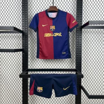 FC Barcelona x Travis Scott 2024/25 tricou fotbal acasă pentru copii