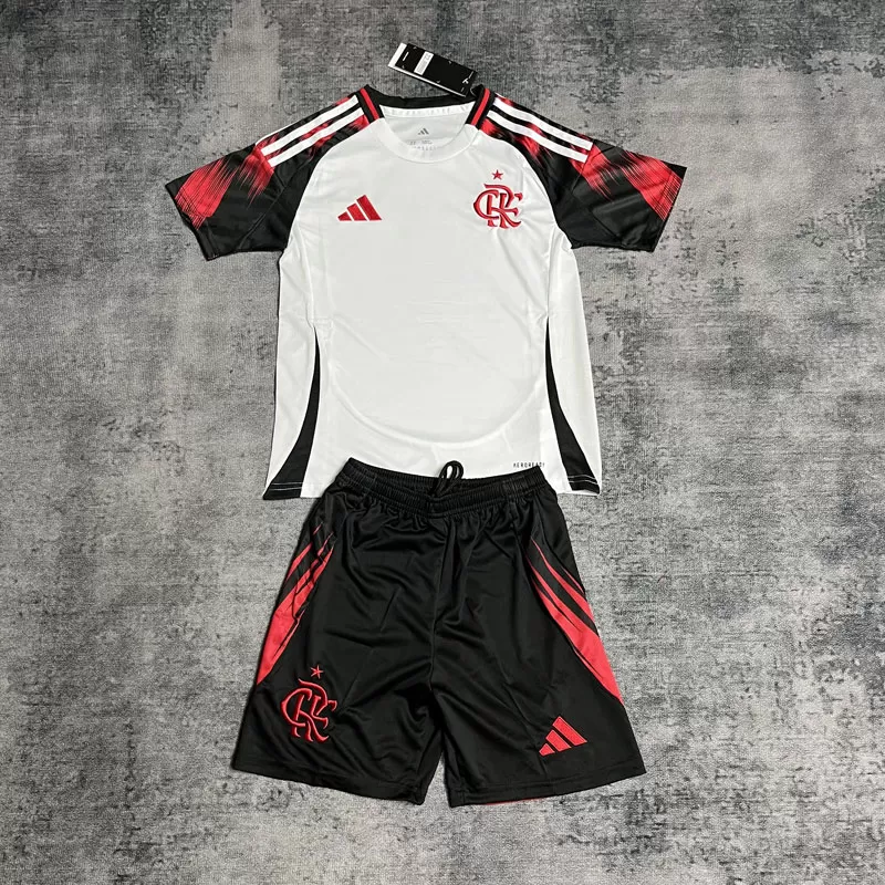 Set Fotbal Copii Flamengo 2025/26 Tricou Deplasare și Pantaloni Scurți