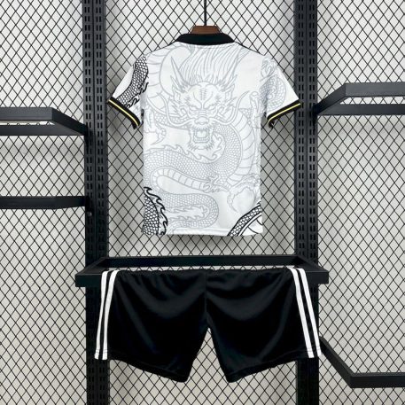 Set fotbal copii Real Madrid 2022-2023 - Ediție Dragon alb-negru