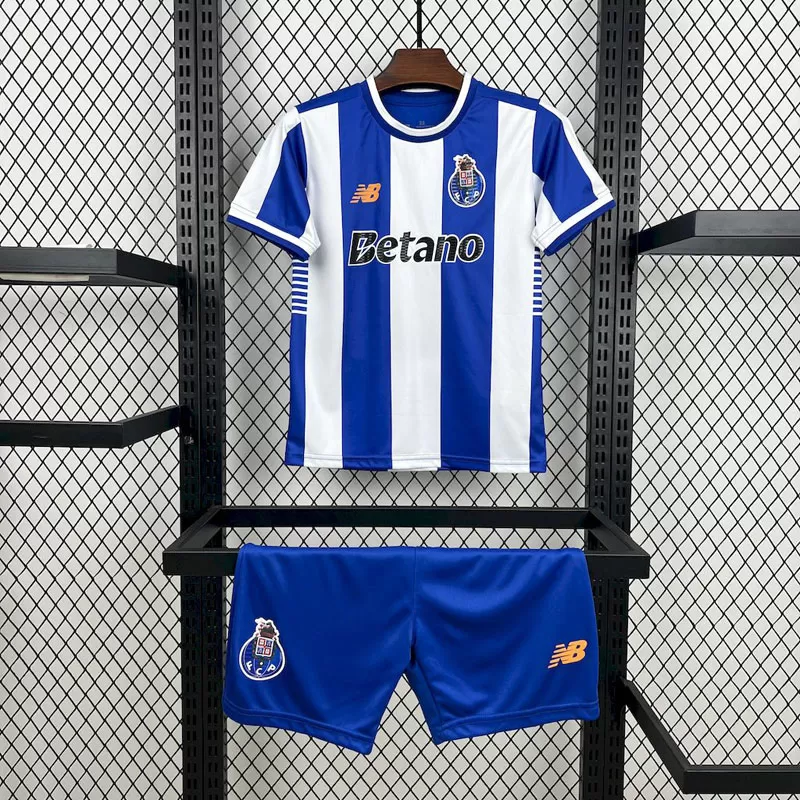 Set tricou și șort FC Porto copii 2025-26 echipament acasă