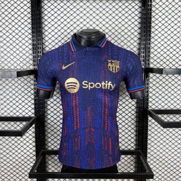 Tricou Albastru Închis FC Barcelona 2025/26 pentru Bărbați