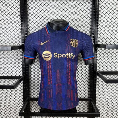 Tricou Albastru Închis FC Barcelona 2025/26 pentru Bărbați