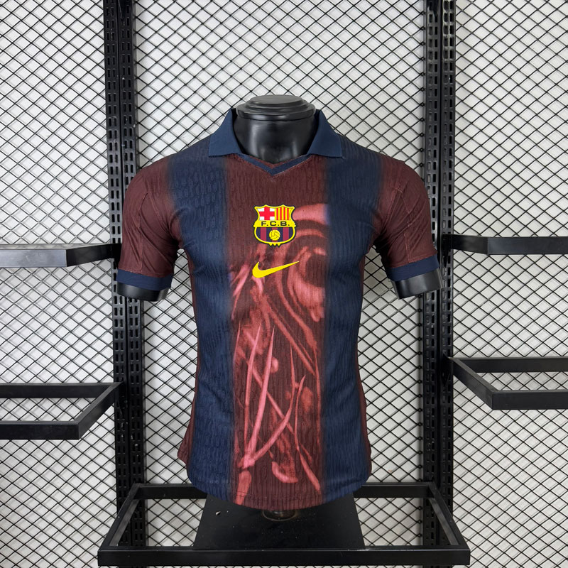 Tricou FC Barcelona x Travis Scott Skeleton 2000-01 pentru bărbați