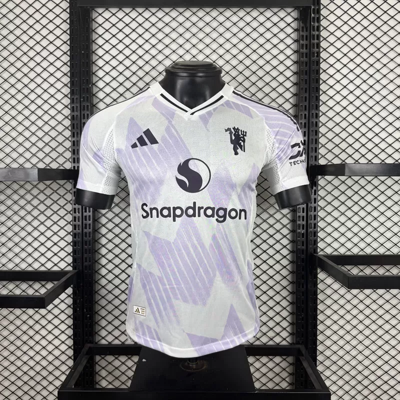 Tricou Fotbal Deplasare Manchester United 2025/26 pentru Bărbați
