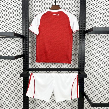Tricou Roșu Arsenal Copii 2025-26 acasă + Șort Alb Asortat