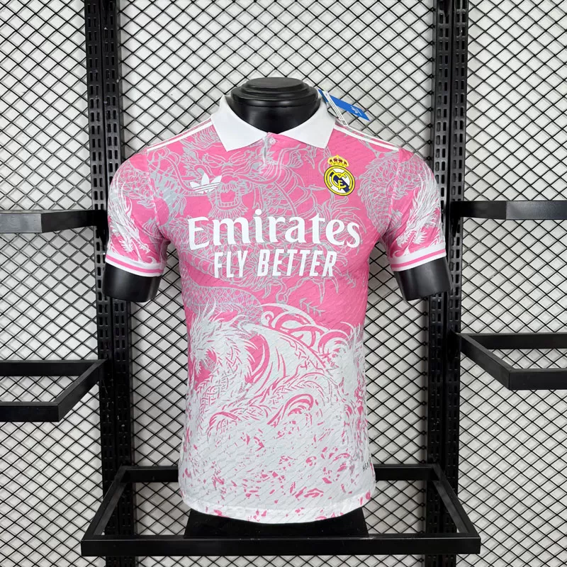 Tricou de Fotbal Roz Real Madrid 2025/26 Ediție Specială pentru Bărbați