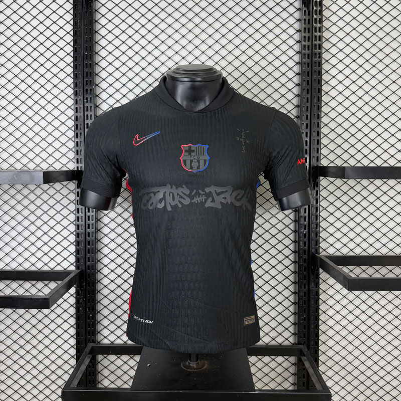 Tricou de fotbal FC Barcelona x Travis Scott 2024/25 în deplasare