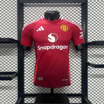 Tricou fotbal Manchester United 2024-2025 acasă bărbați mânecă scurtă