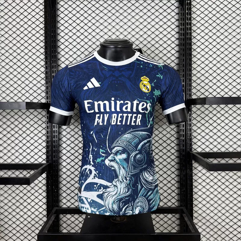 Tricou fotbal Real Madrid bărbați - versiune specială viking sezon 2025/26