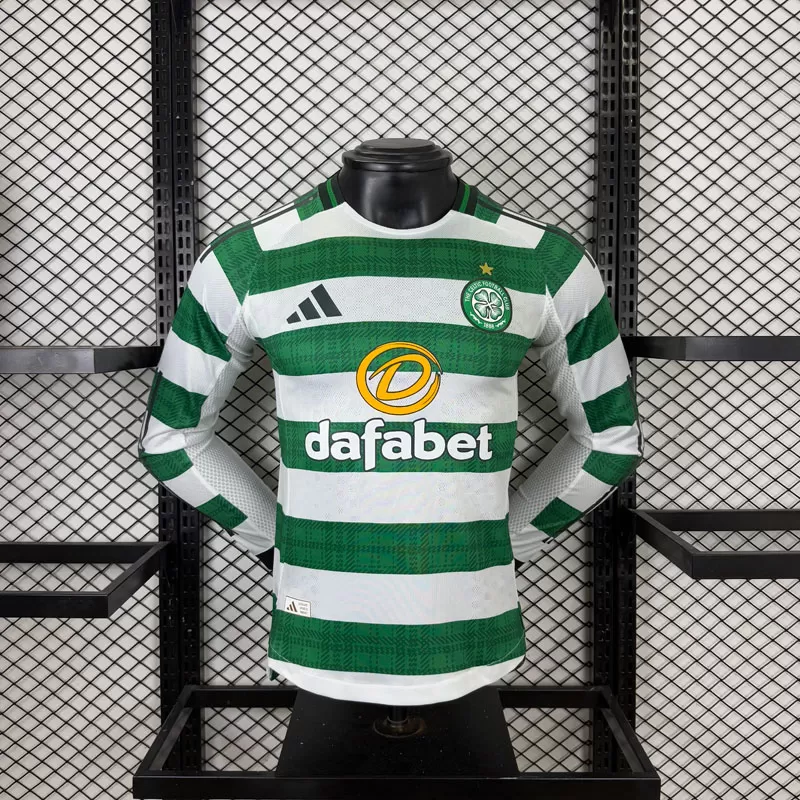 Echipament Celtic FC 2025/26 acasă - tricou fotbal bărbați mânecă lungă