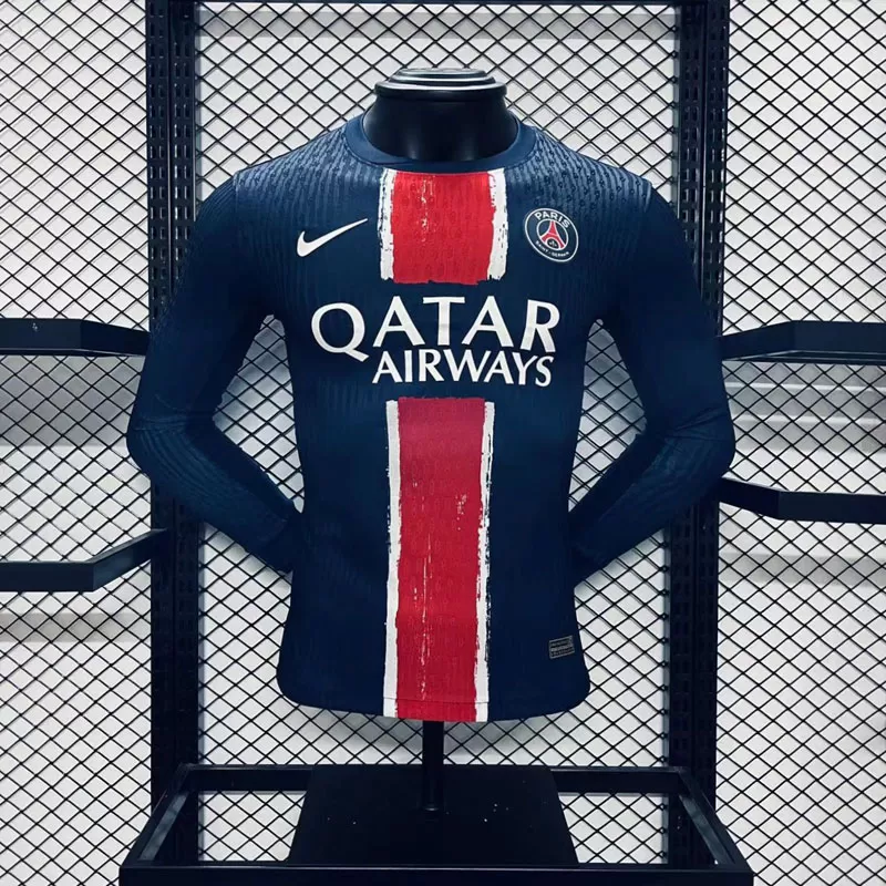 Echipament PSG acasă 2024/25 pentru bărbați - tricou cu mânecă lungă