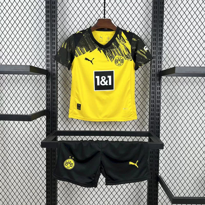 Echipament fotbal copii Dortmund 2025/26 acasă - tricou + pantaloni