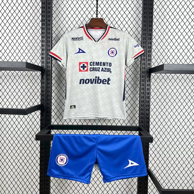 Tricou și pantaloni Cruz Azul deplasare copii 2025/26