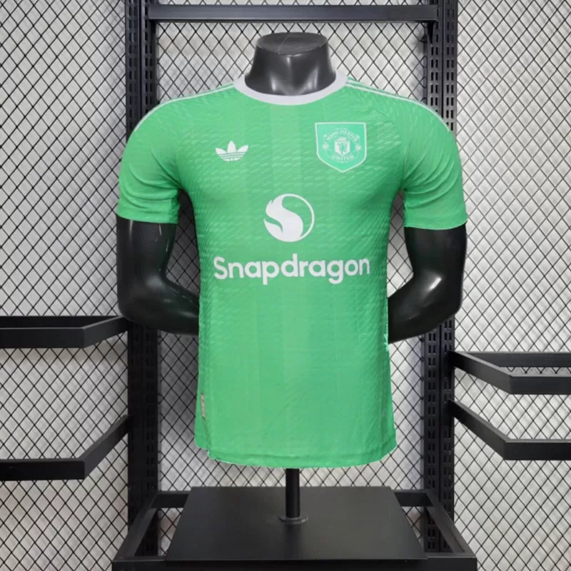Echipament fotbal portar Manchester United 2025/26 verde pentru adulți