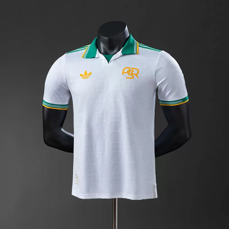 AS Roma 2025/26 treilea tricou bărbați fotbal culoare alb