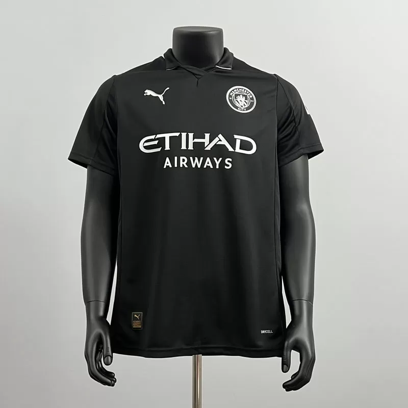 Echipament fotbal Manchester City 2025/26 deplasare - tricou bărbați negru