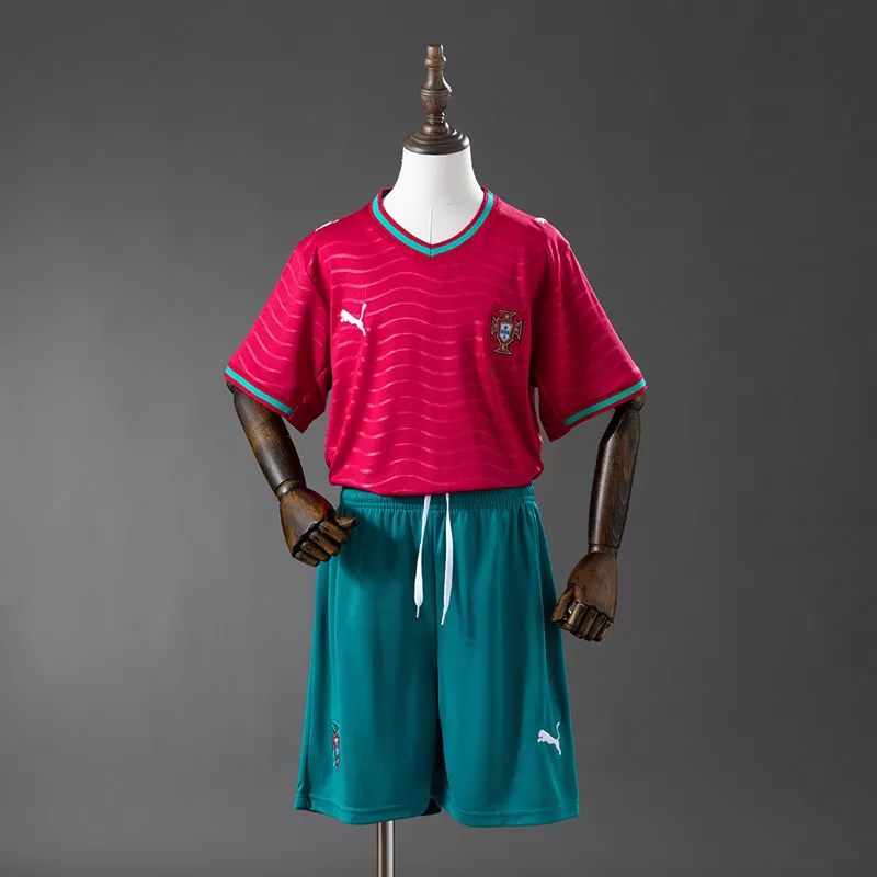 Echipament copii Portugalia 2026 acasă - set tricou pentru Cupa Mondială