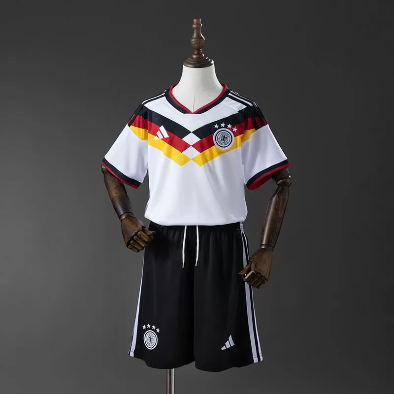 Echipament fotbal copii Germania 2026 Cupa Mondială acasă - tricou + pantaloni scurți