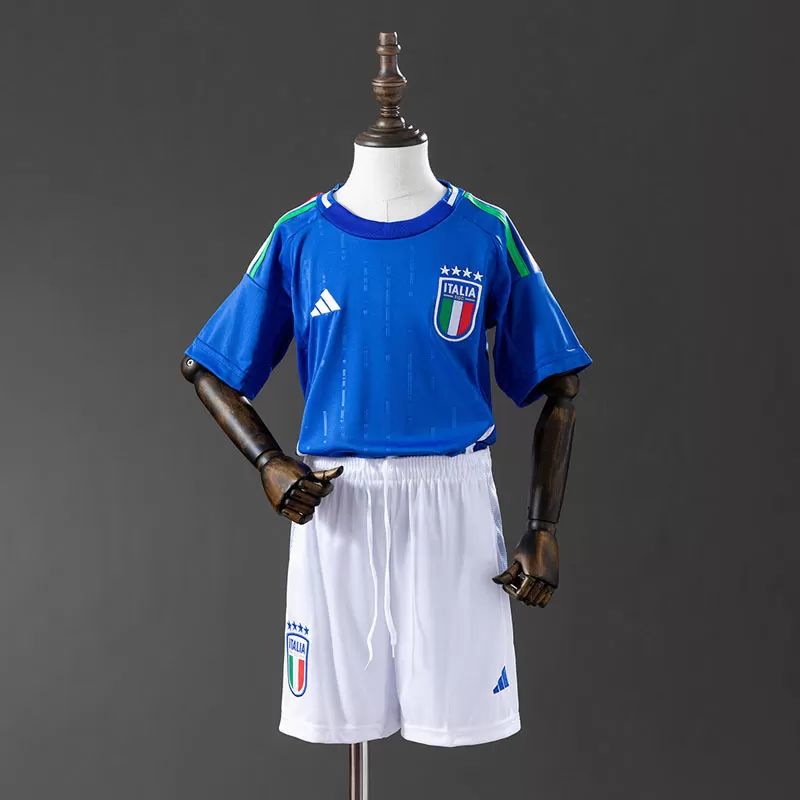 Echipament fotbal copii Italia 2024/25 acasă - tricou + șort